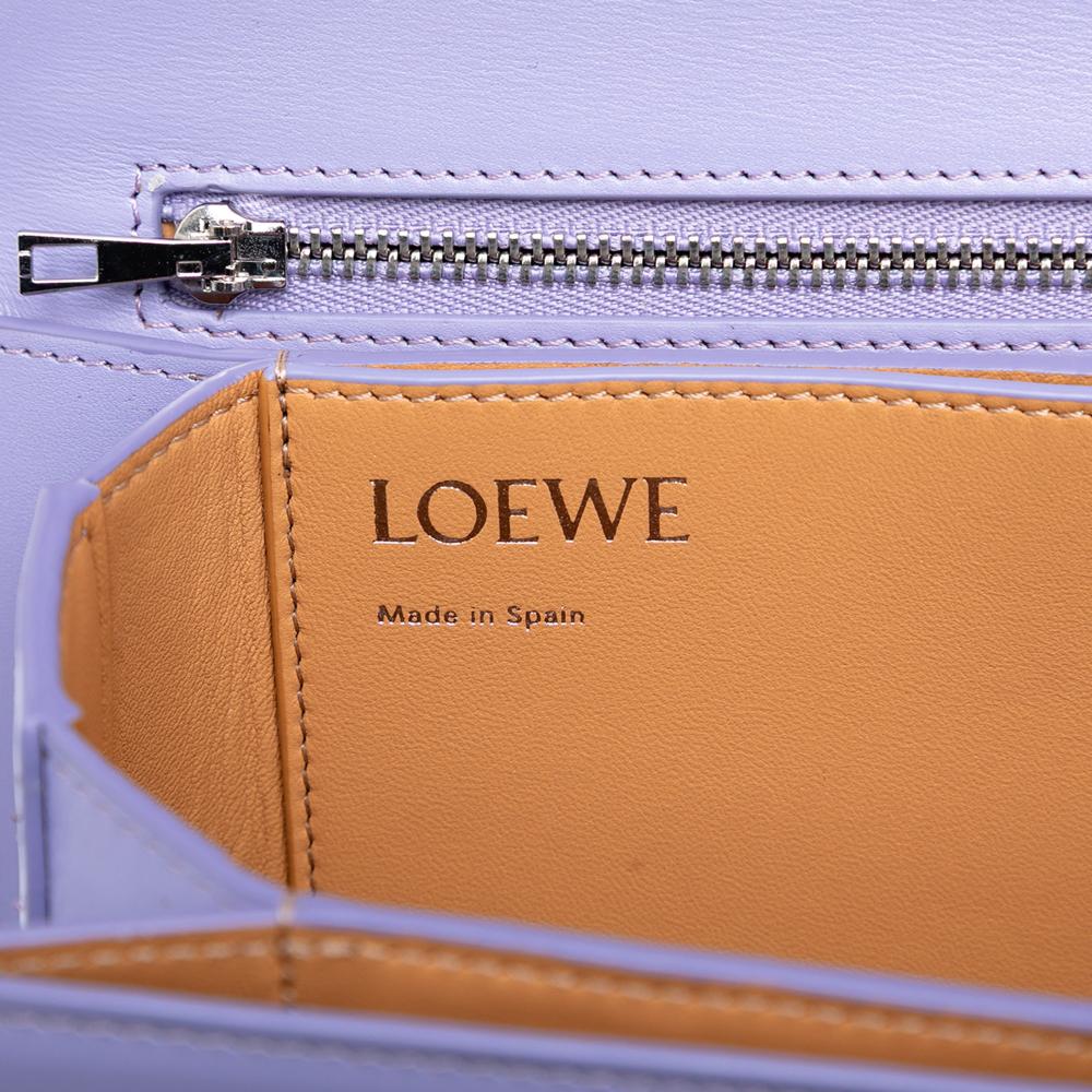 Loewe AB LOEWE Purple Calf Leather Medium Goya Crossbody Spain