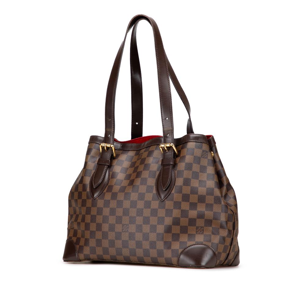 Louis Vuitton B Louis Vuitton Brown Damier Canvas Fabric Damier Ebene Hampstead MM France