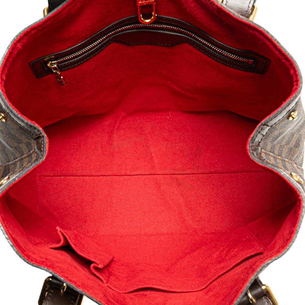 Louis Vuitton B Louis Vuitton Brown Damier Canvas Fabric Damier Ebene Hampstead MM France