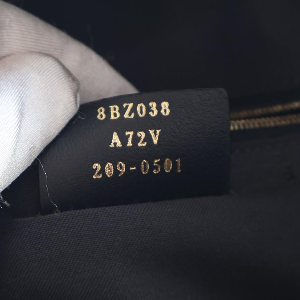 Fendi AB Fendi Black Nappa Leather Leather Mini Zucca Embossed Nappa By The Way Backpack Italy