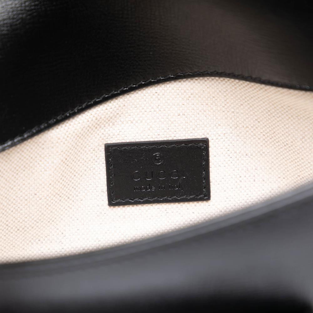 Gucci AB Gucci Brown Calf Leather Mini Asymmetric Horsebit 1955 Satchel Italy