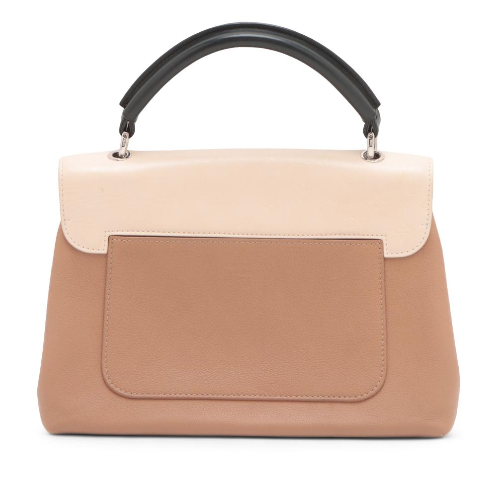 Louis Vuitton AB Louis Vuitton Brown Beige Calf Leather Monogram Very One Handle France