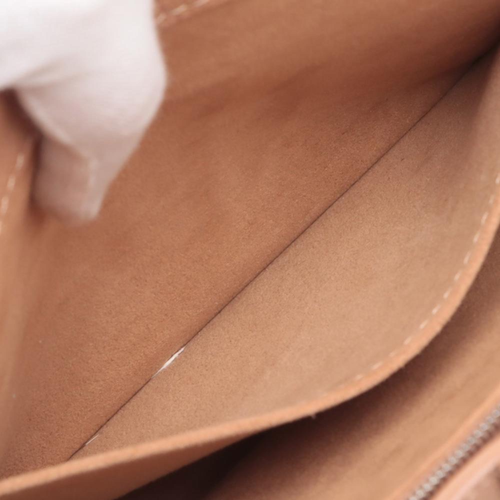 Louis Vuitton AB Louis Vuitton Brown Beige Calf Leather Monogram Very One Handle France