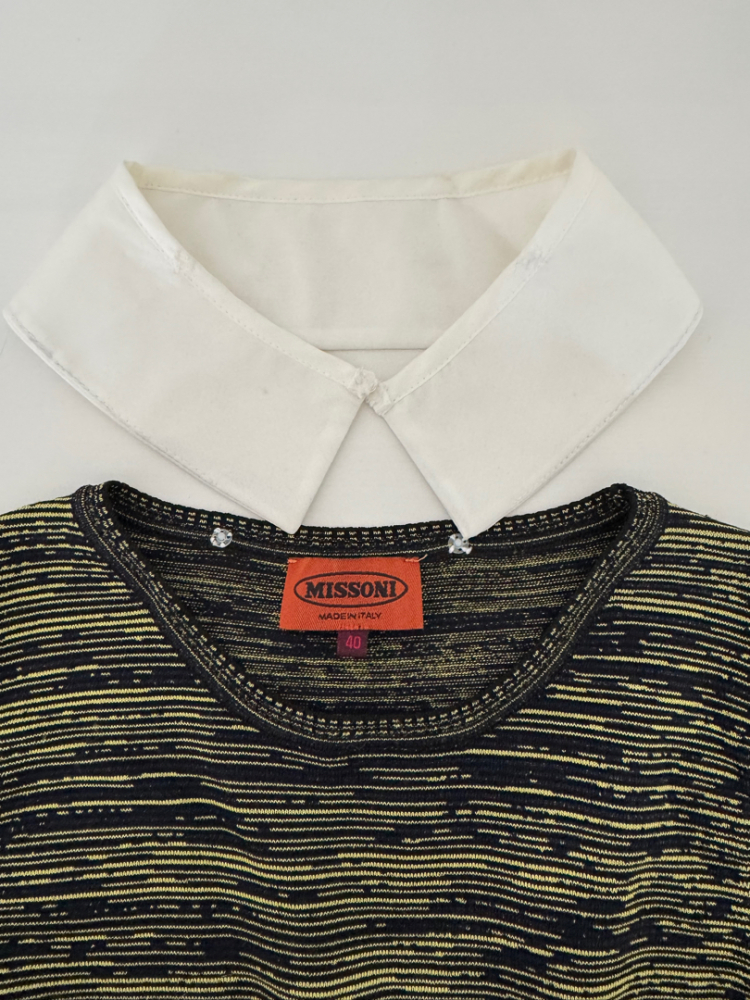 Missoni Robe à col amovible