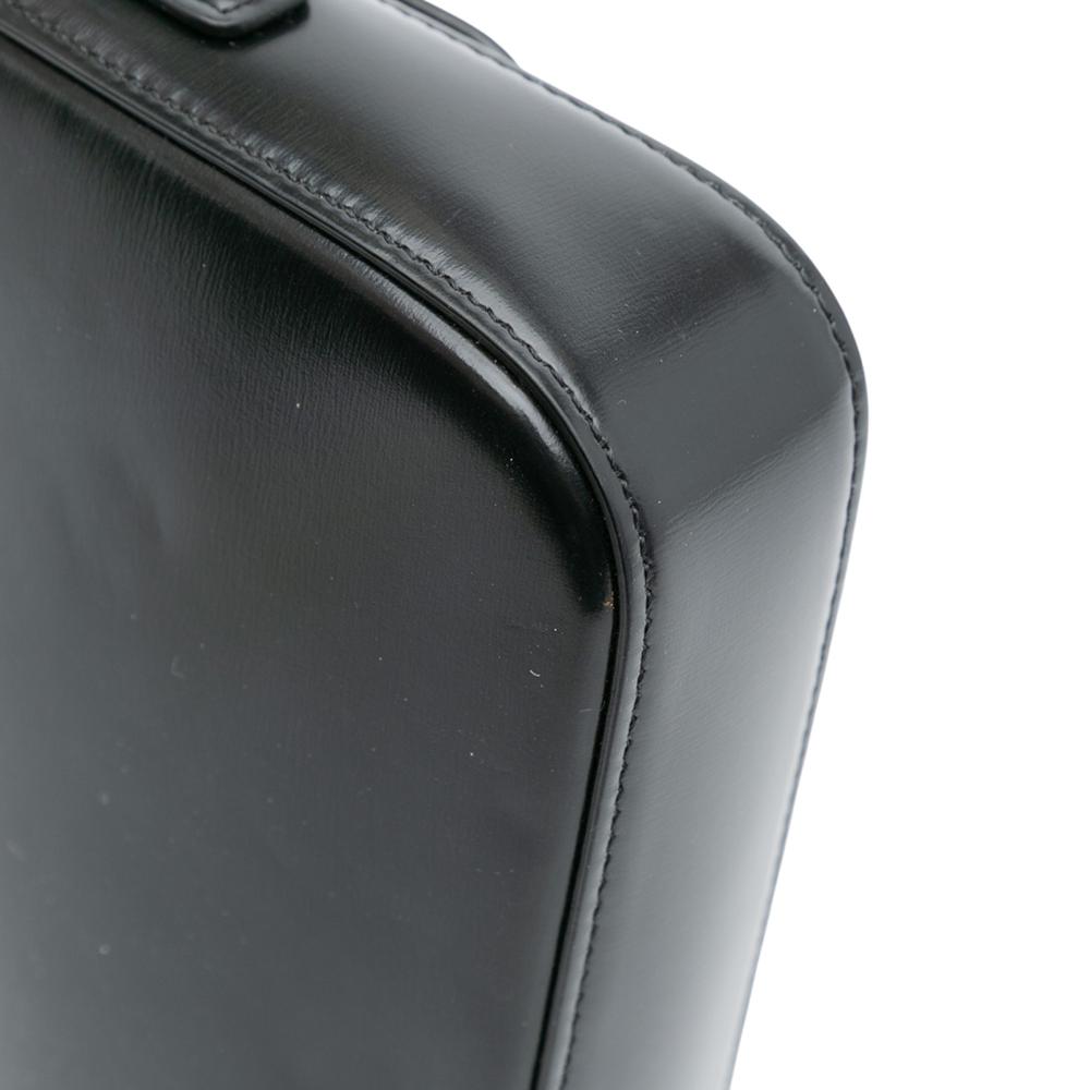 Celine B Celine Black Calf Leather Shiny skin Claude Shoulder Bag Italy