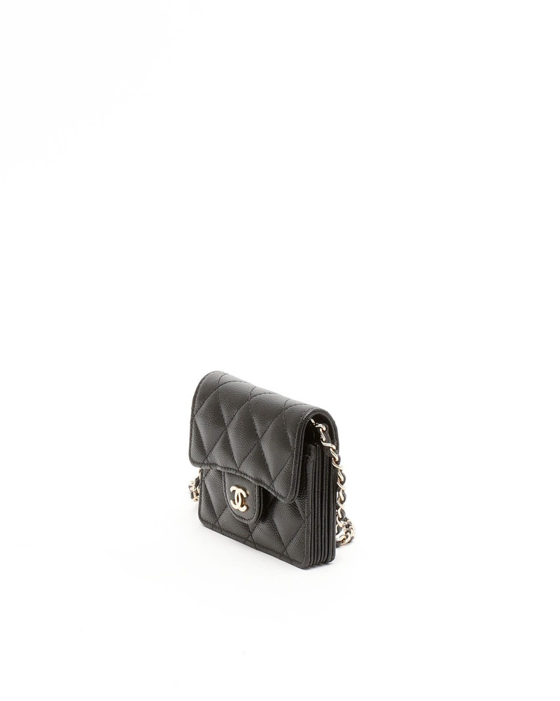 Chanel Caviar Mini Wallet On Chain Bag