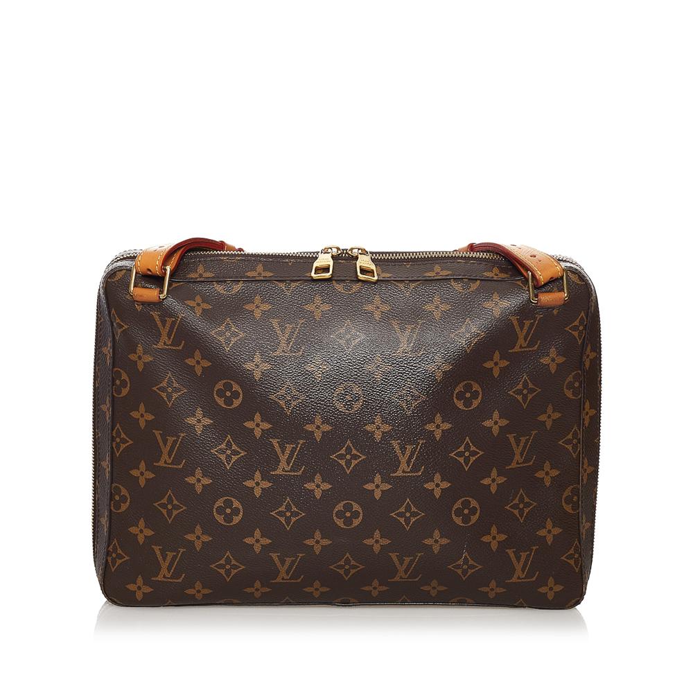 Louis Vuitton B Louis Vuitton Brown Monogram Canvas Fabric Monogram Soft Trunk Messenger MM France