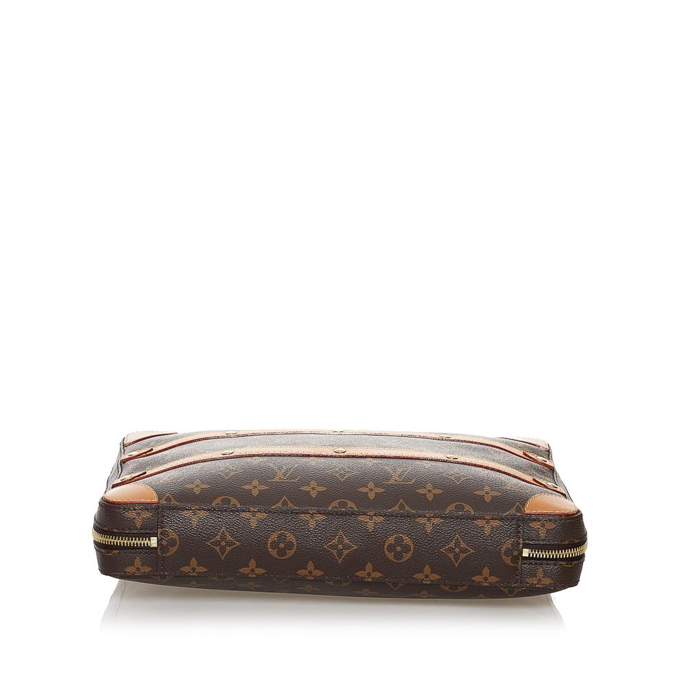 Louis Vuitton B Louis Vuitton Brown Monogram Canvas Fabric Monogram Soft Trunk Messenger MM France