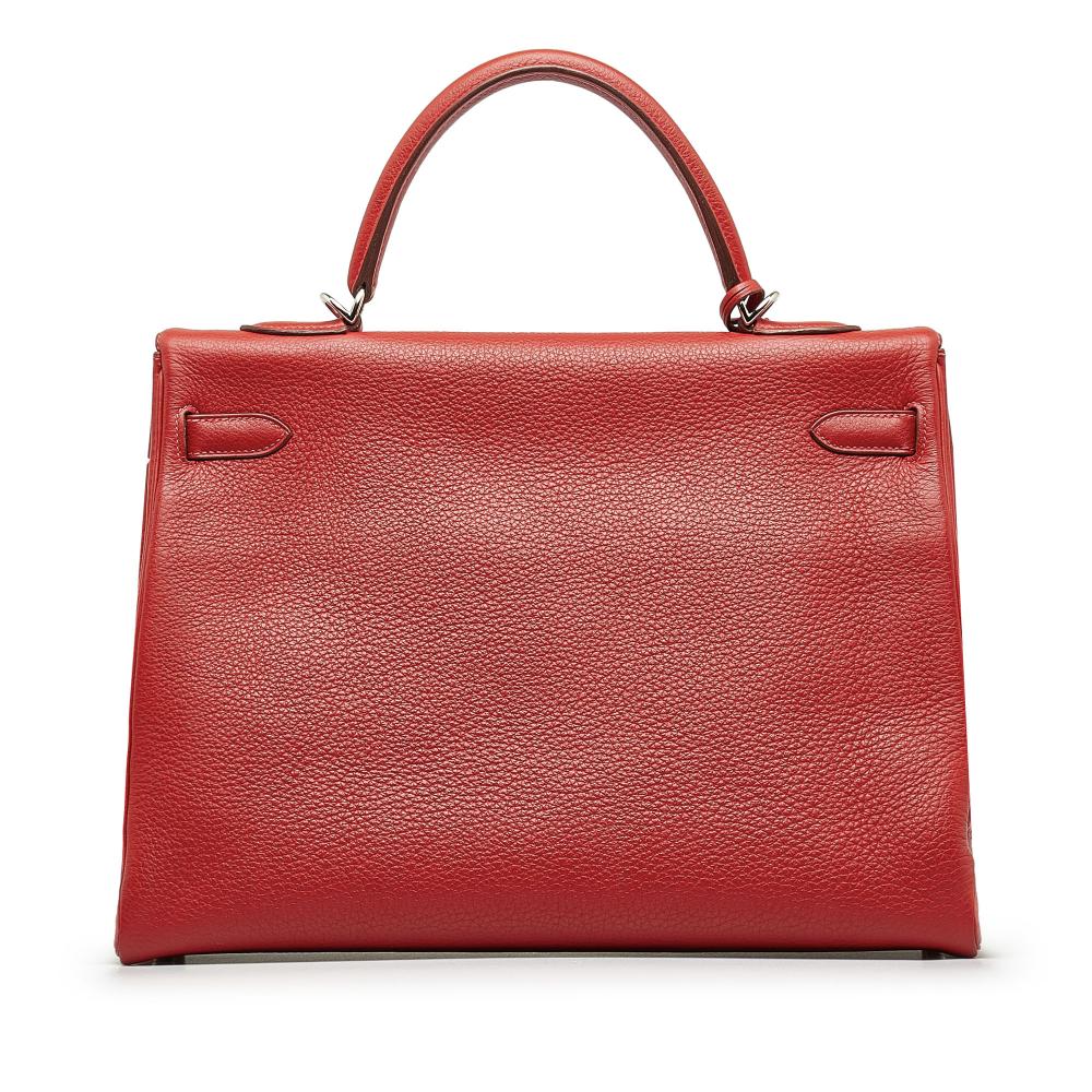 Hermès AB Hermès Red Calf Leather Togo Kelly 35 France