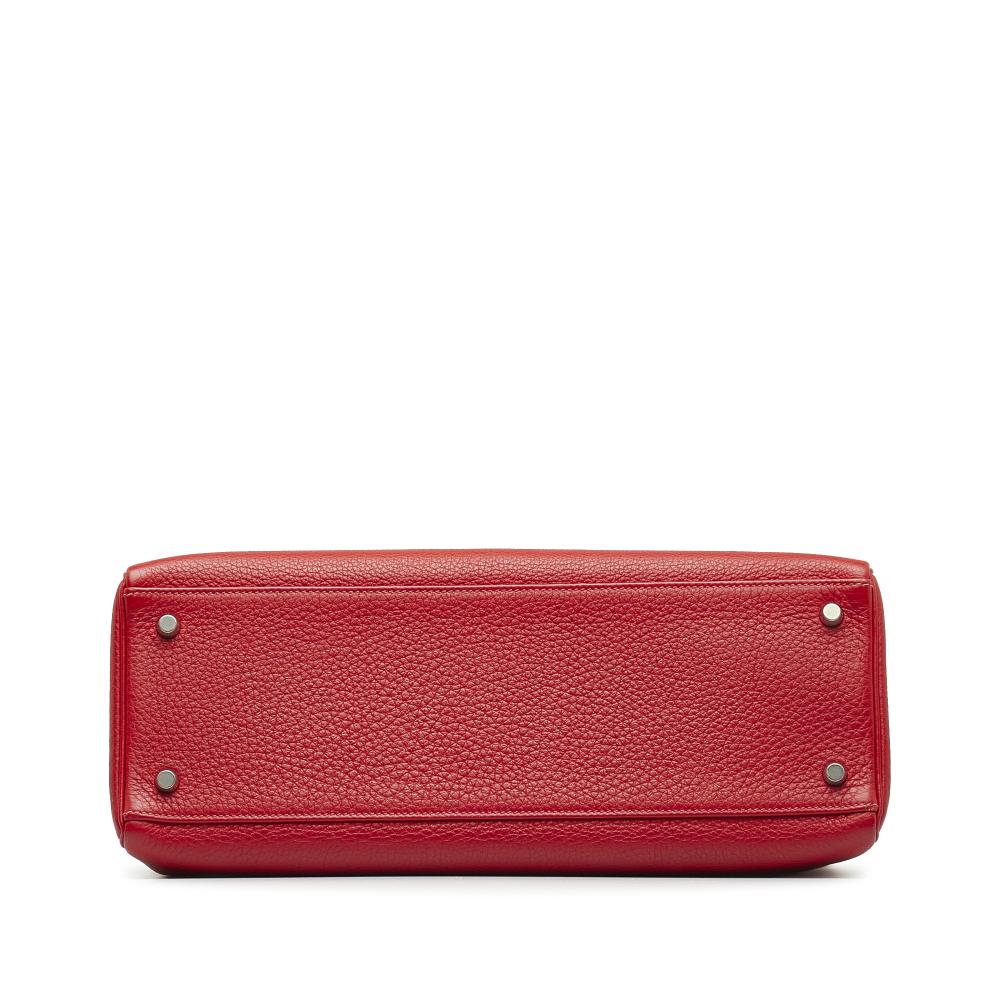 Hermès AB Hermès Red Calf Leather Togo Kelly 35 France