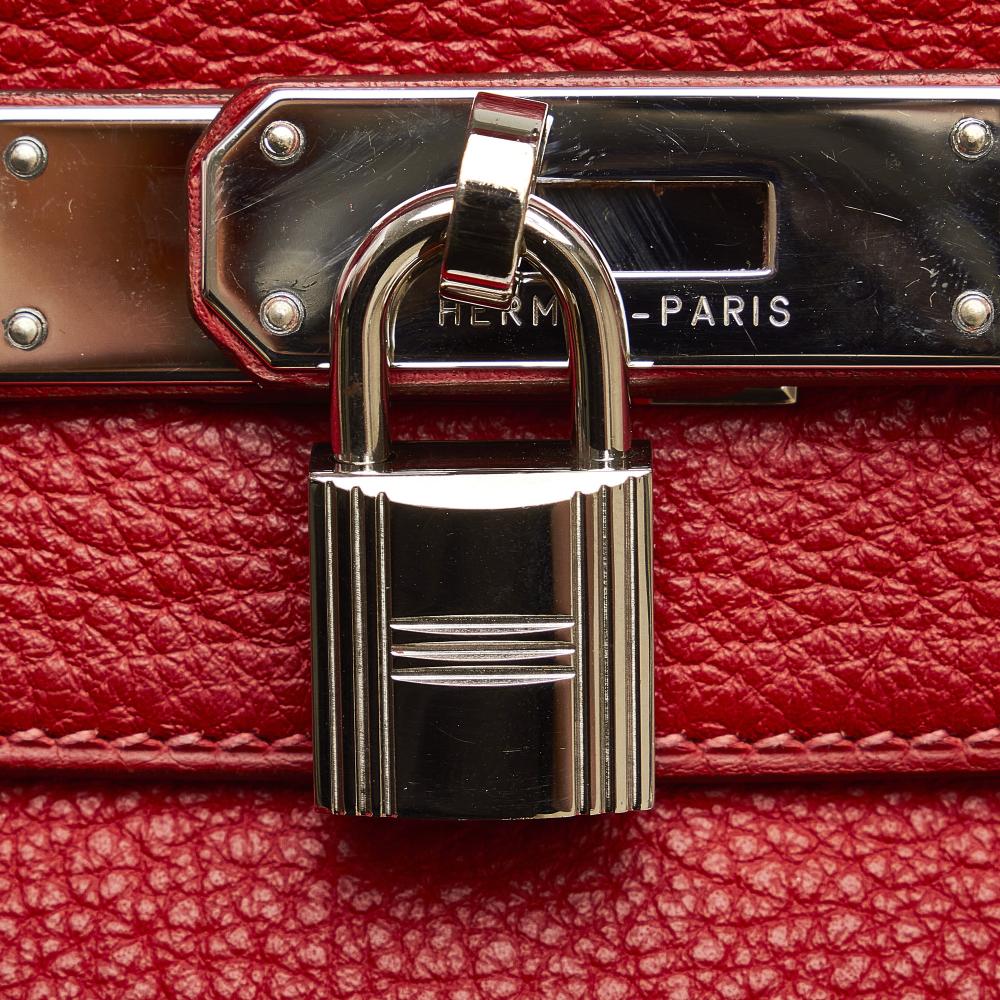 Hermès AB Hermès Red Calf Leather Togo Kelly 35 France