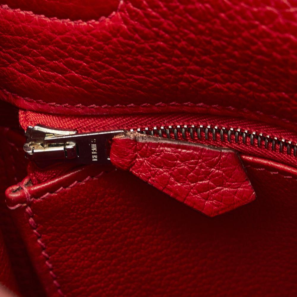 Hermès AB Hermès Red Calf Leather Togo Kelly 35 France