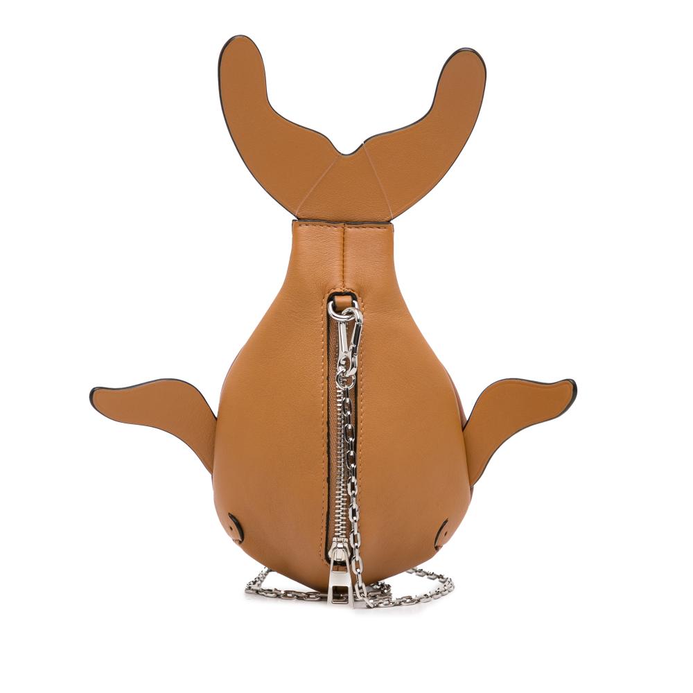 Loewe A LOEWE Brown Calf Leather Whale Pouch Spain