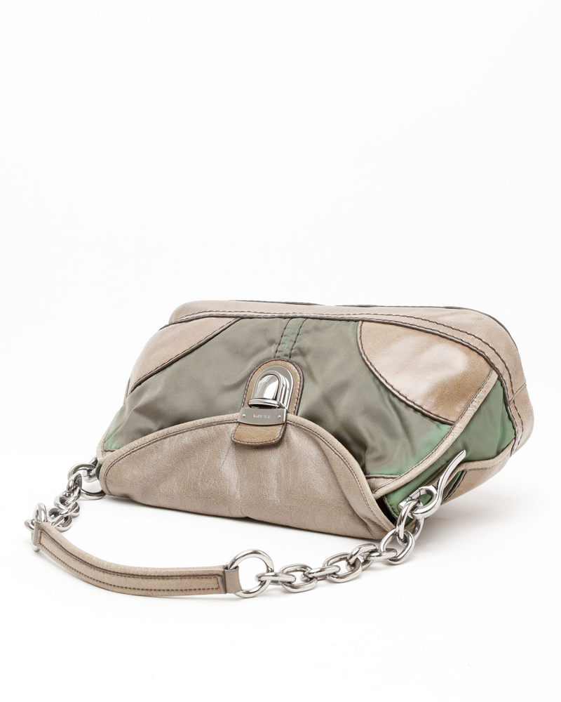 Prada Tessuto Chain Shoulder Bag