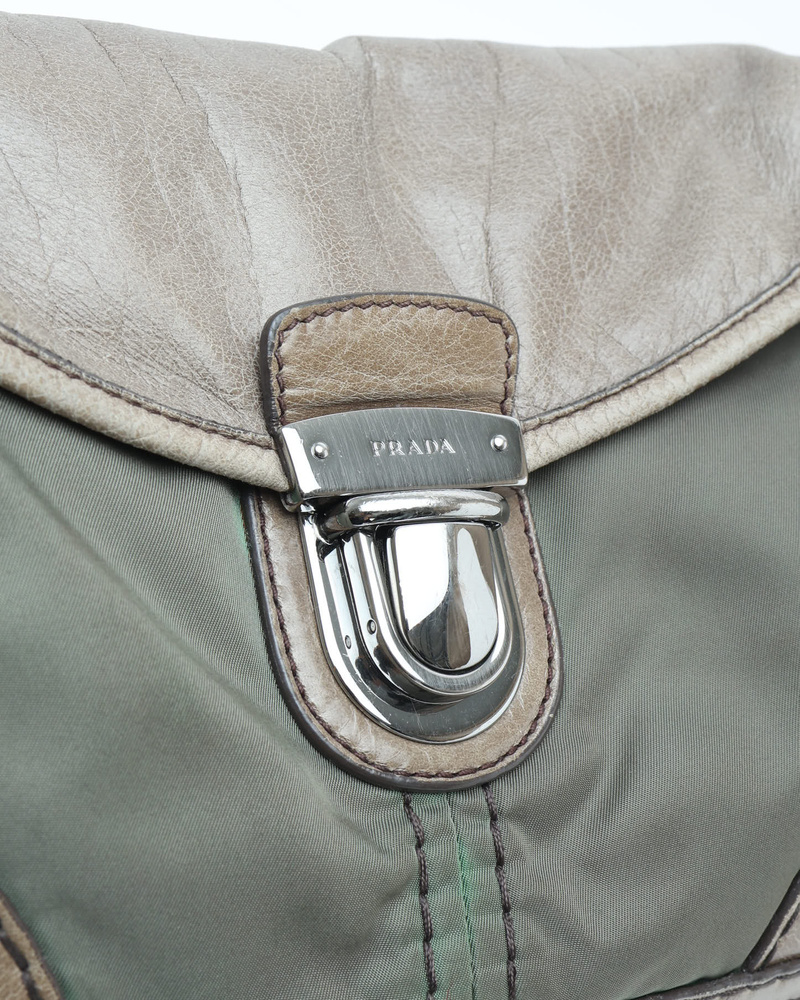 Prada Tessuto Chain Shoulder Bag