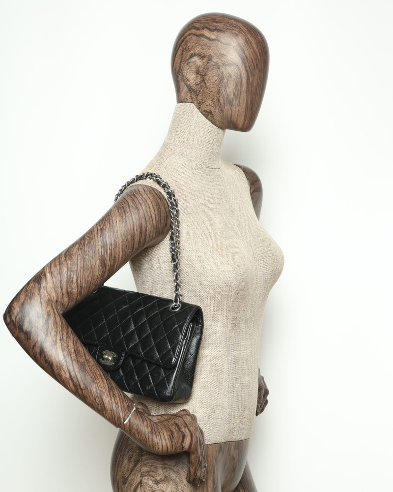 Chanel Classic Caviar Medium Double Flap Bag