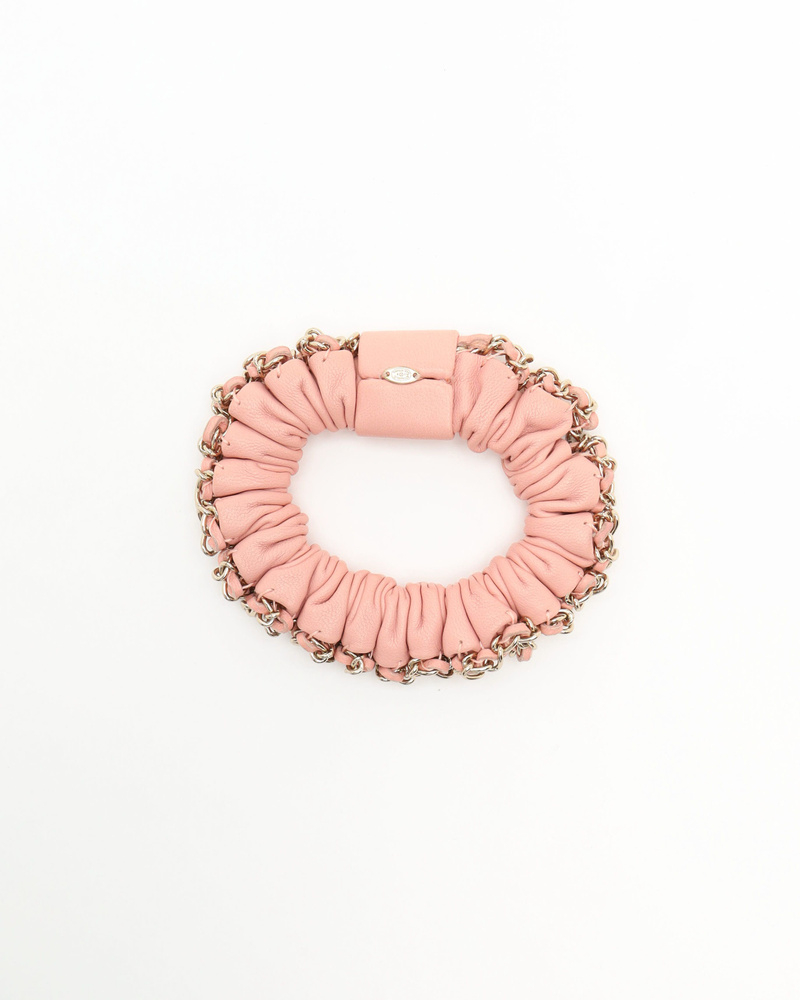 Chanel Coco Mark Leather Scrunchies