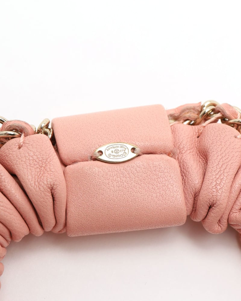 Chanel Coco Mark Leather Scrunchies