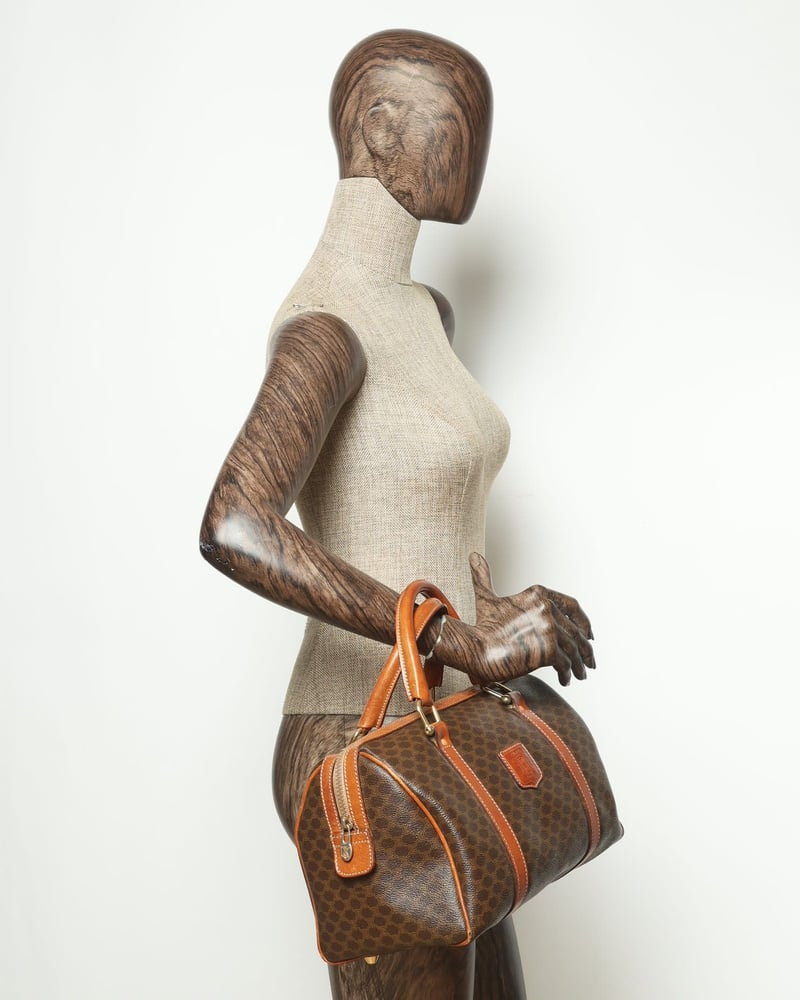 Celine Céline Macadam Boston Bag