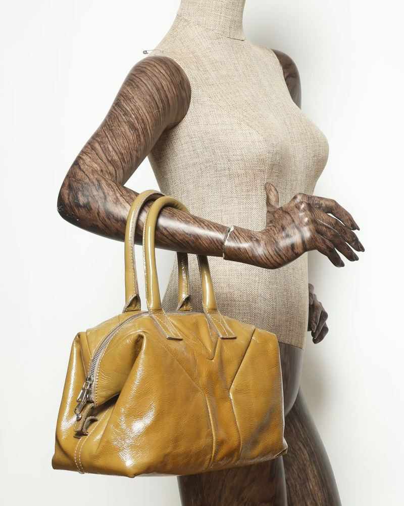 Saint Laurent Patent Y Boston Bag