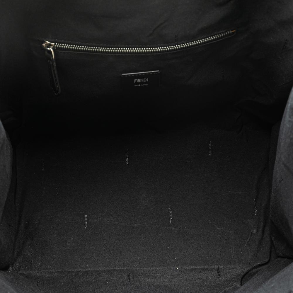 Fendi AB Fendi White with Multi Calf Leather Sarah Coleman Vertigo Shopper Tote Italy