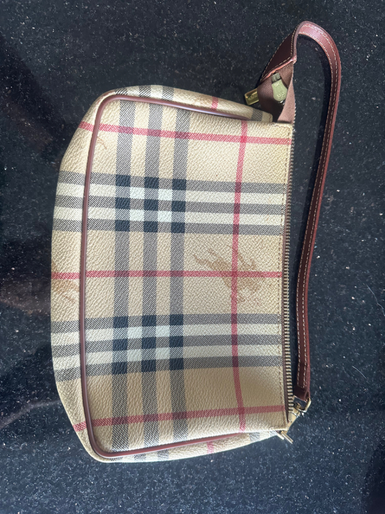 Burberry Clutch bag monogram/logo checkered patterned