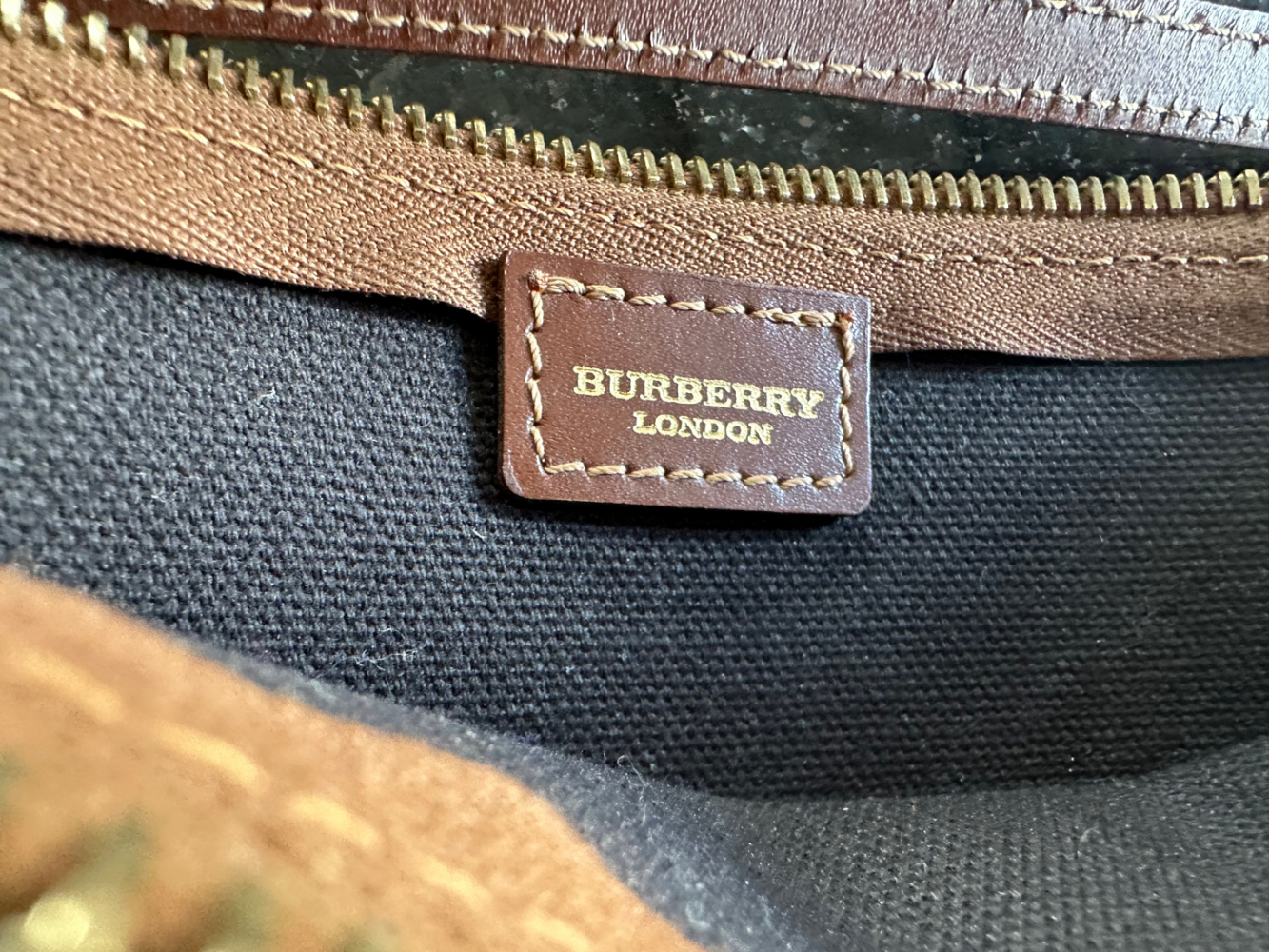 Burberry Clutch bag monogram/logo checkered patterned