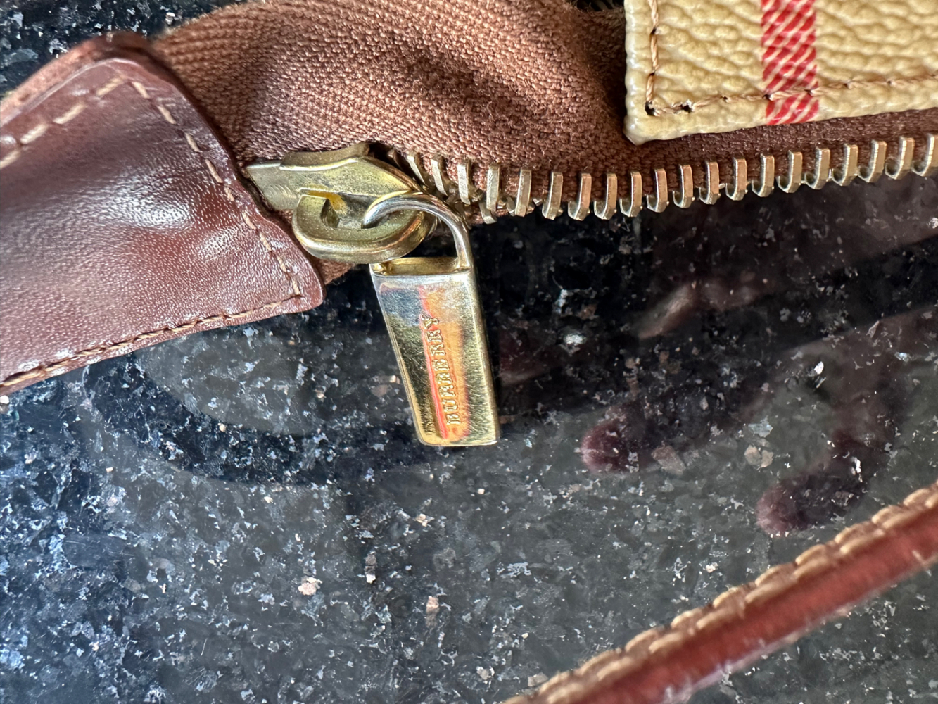 Burberry Clutch bag monogram/logo checkered patterned