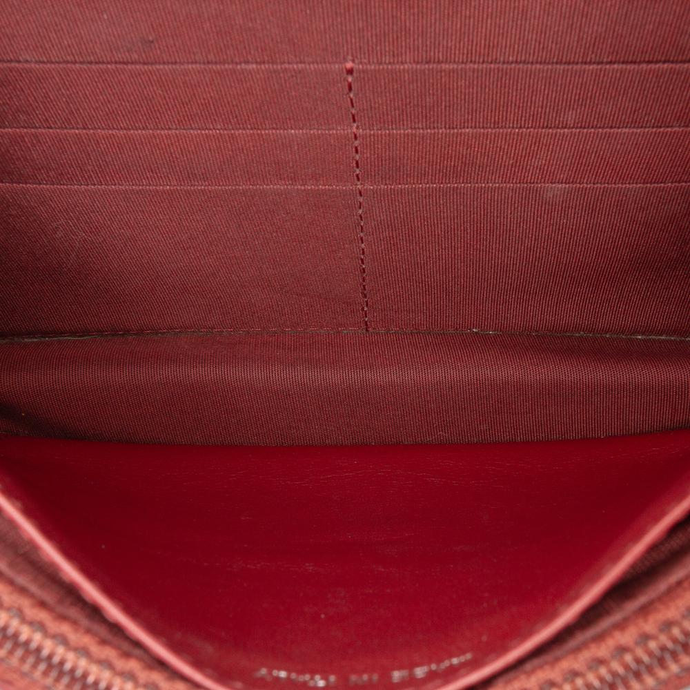 Chanel AB Chanel Red Caviar Leather Leather CC Quilted Caviar Wallet on Chain Italy