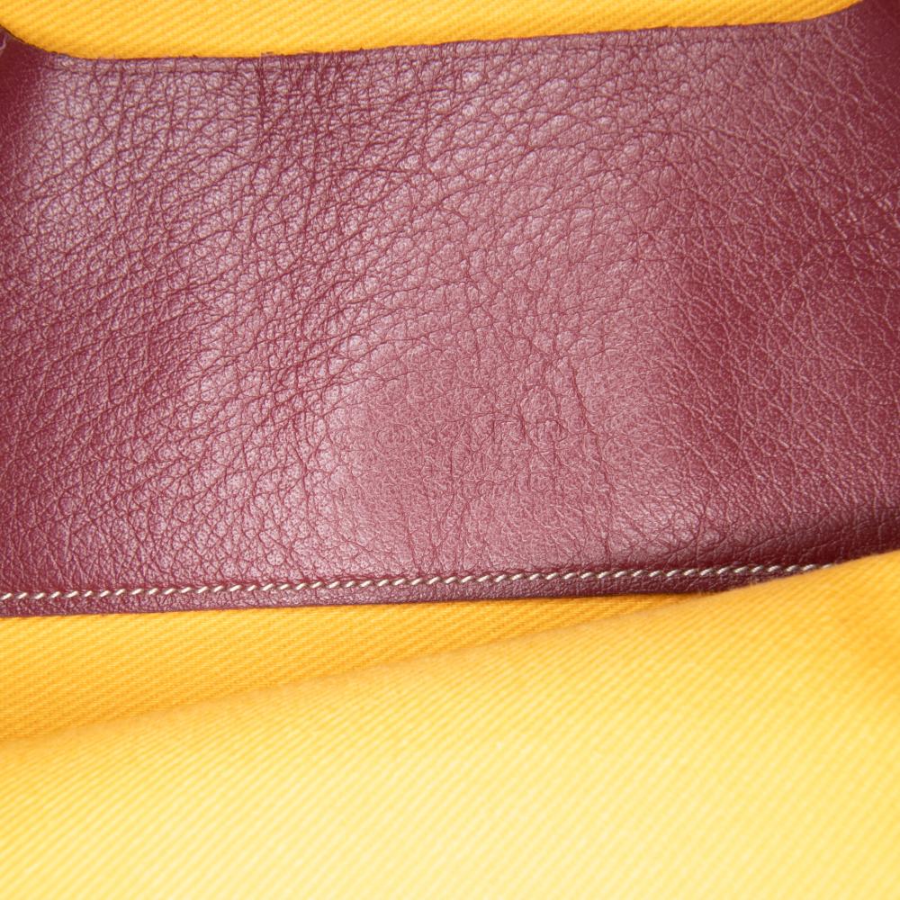 Goyard AB Goyard Red Burgundy Coated Canvas Fabric Goyardine Senat GM France