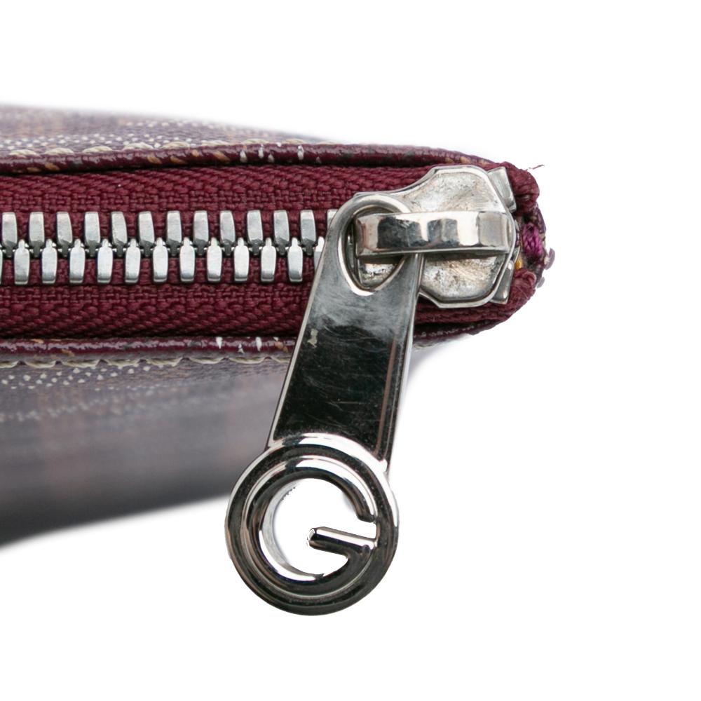 Goyard AB Goyard Red Burgundy Coated Canvas Fabric Goyardine Senat GM France