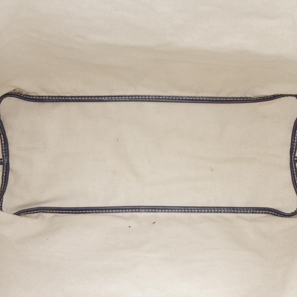 Goyard B Goyard Blue Dark Blue Coated Canvas Fabric Goyardine Saint Louis PM France