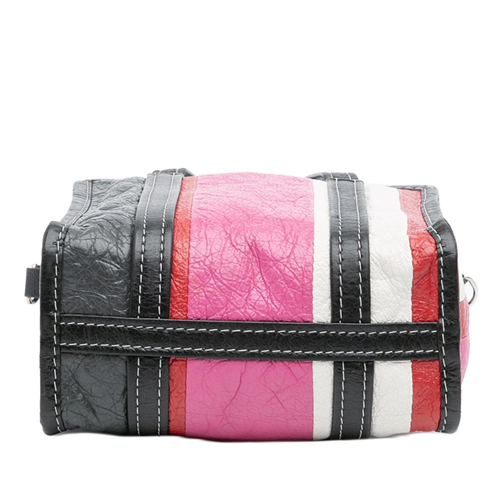 Balenciaga B Balenciaga Pink Lambskin Leather Leather XS Lambskin Bazar Shopper Satchel Italy