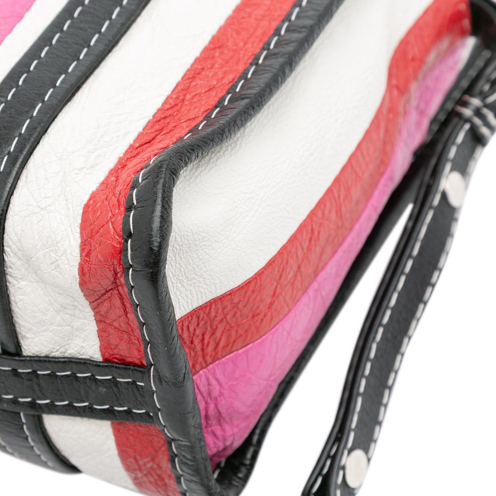 Balenciaga B Balenciaga Pink Lambskin Leather Leather XS Lambskin Bazar Shopper Satchel Italy