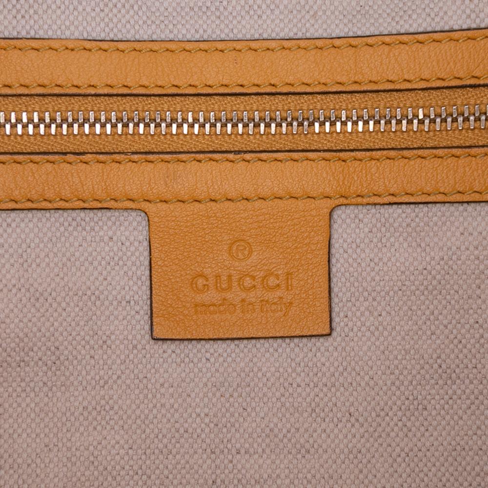 Gucci B Gucci Yellow Patent Leather Leather Microguccissima Patent Stirrup Crossbody Italy