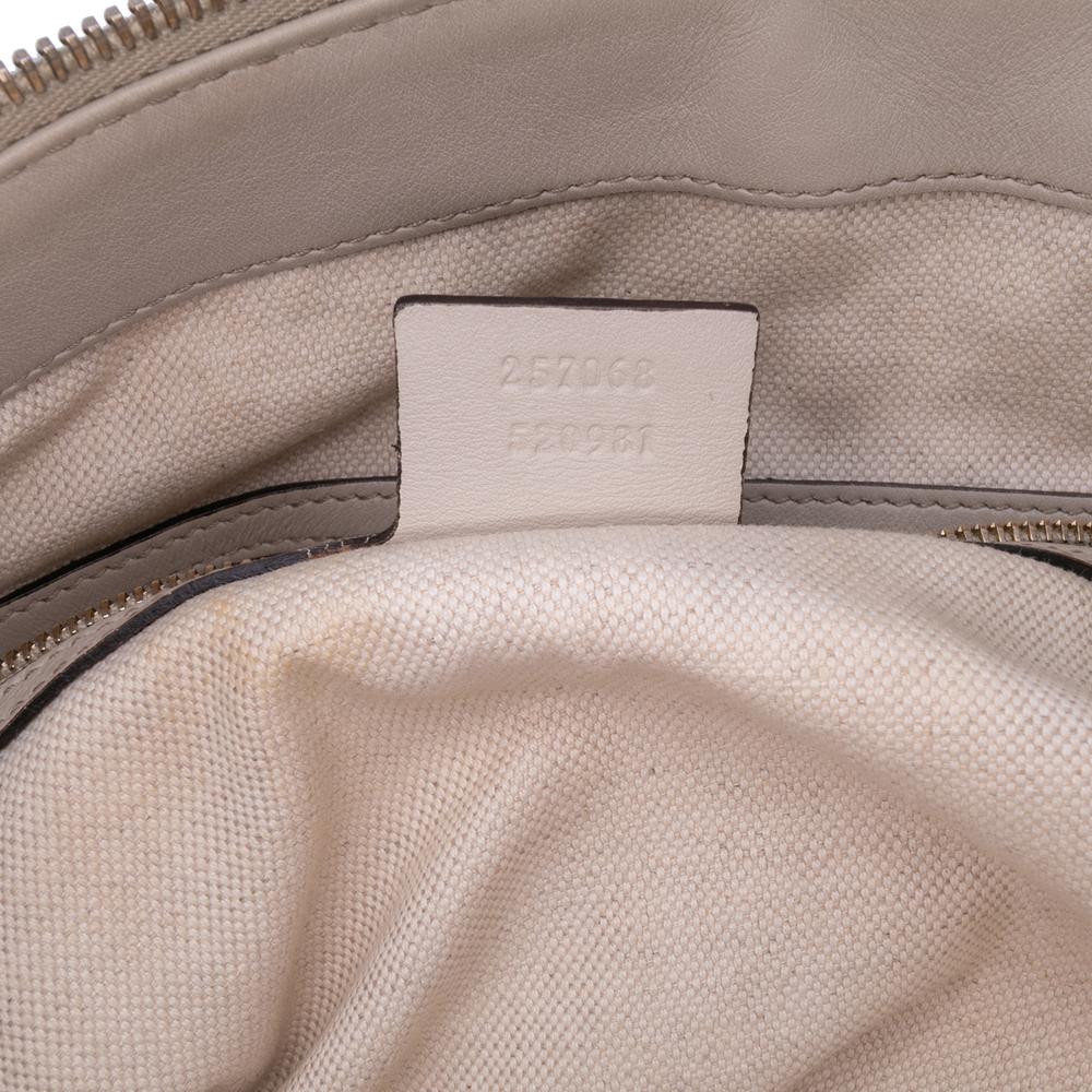 Gucci B Gucci Brown Light Beige Calf Leather Guccissima Lovely Heart Tote Italy