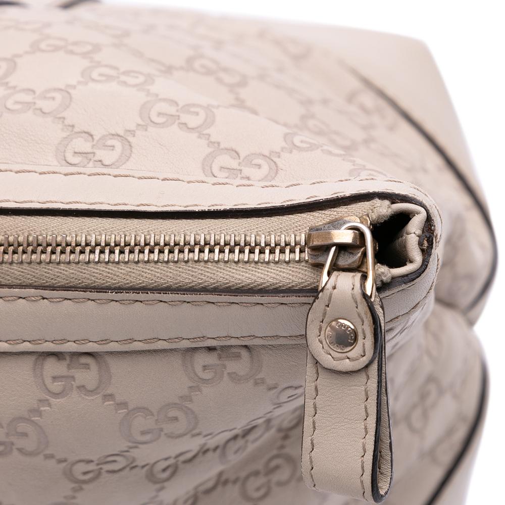 Gucci B Gucci Brown Light Beige Calf Leather Guccissima Lovely Heart Tote Italy