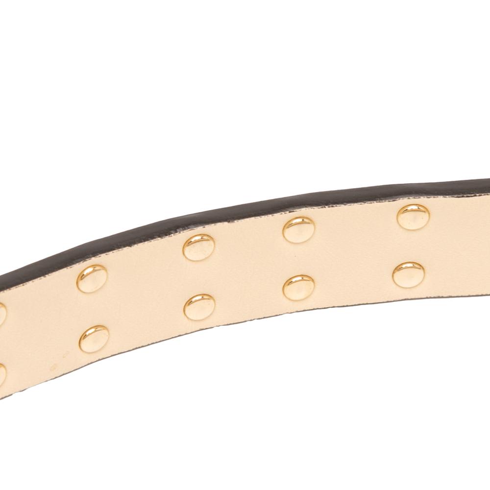 Fendi B Fendi Brown Light Beige Calf Leather Metal Stitch Baguette Satchel Italy