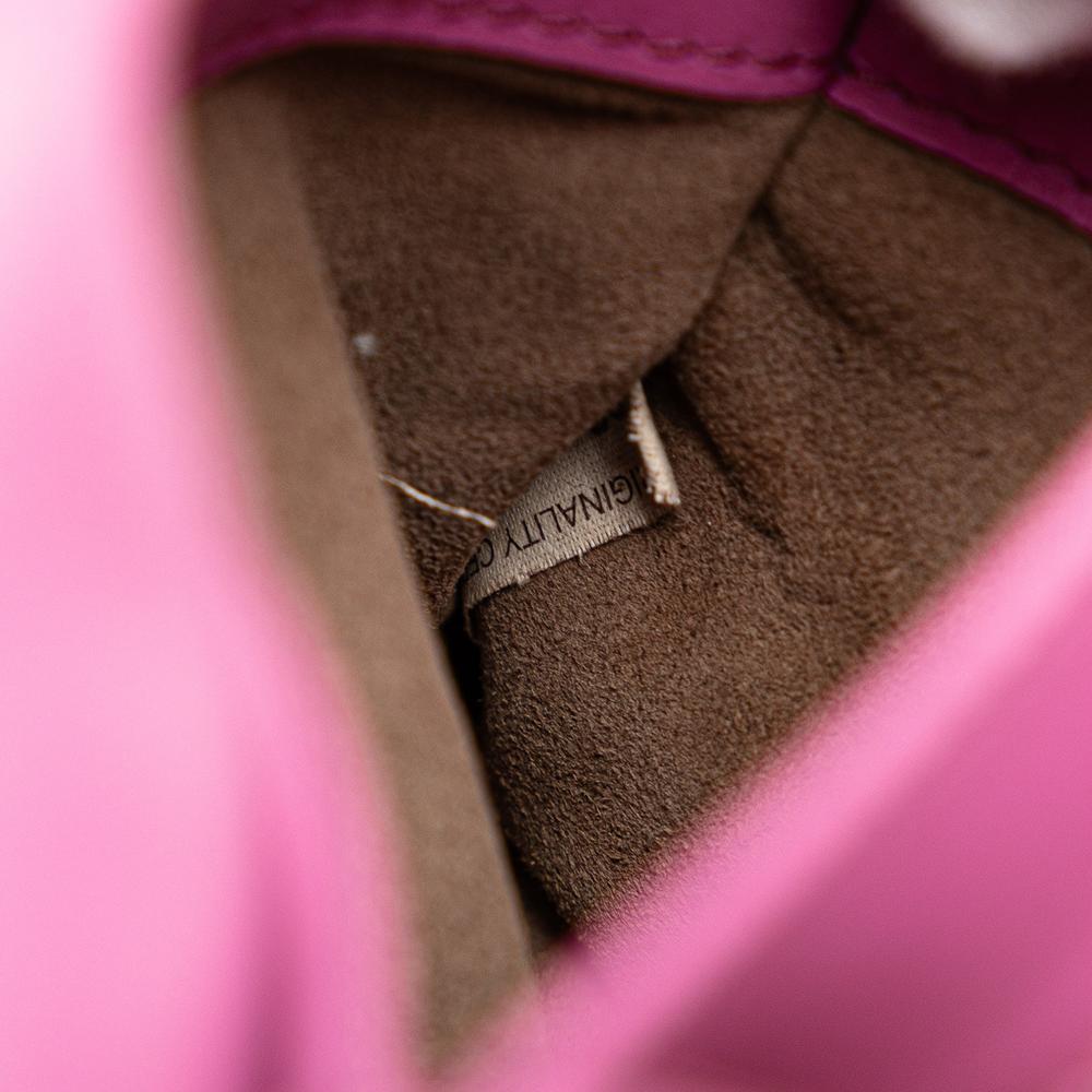 Bottega Veneta B Bottega Veneta Pink Nappa Leather Leather Baby Nappa Intrecciato Olimpia Crossbody Italy