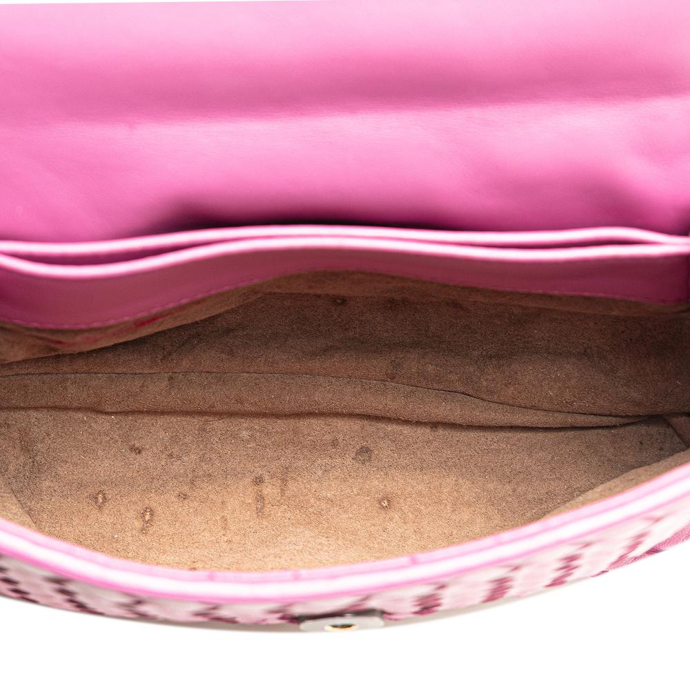 Bottega Veneta B Bottega Veneta Pink Nappa Leather Leather Baby Nappa Intrecciato Olimpia Crossbody Italy