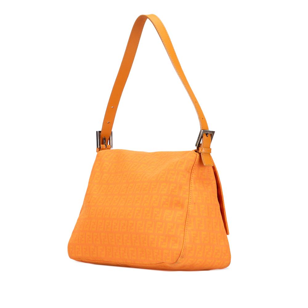 Fendi B Fendi Orange Light Orange Canvas Fabric Zucchino Mamma Forever Italy