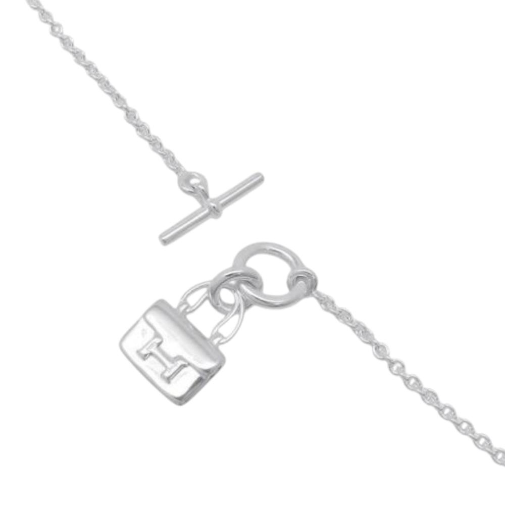 Hermès AB Hermès Silver SV925 / Sterling Silver Metal Sterling Silver Amulettes Constance Bracelet Italy