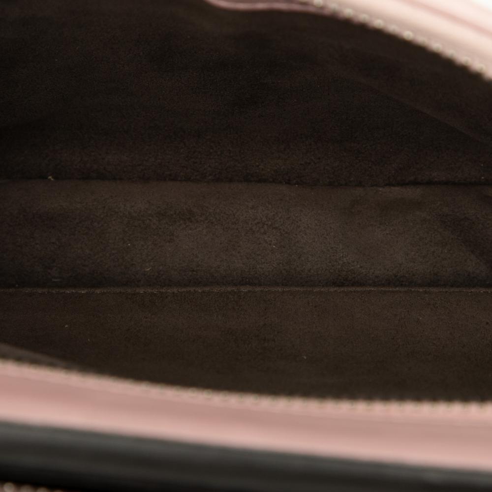 Fendi B Fendi Pink Lambskin Leather Leather Small Lambskin DotCom Click Shoulder Bag Italy