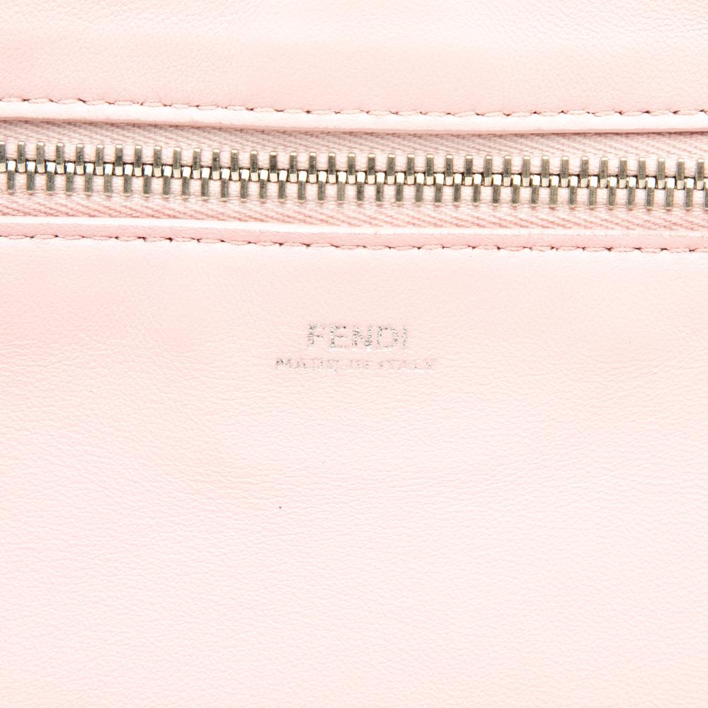Fendi B Fendi Pink Lambskin Leather Leather Small Lambskin DotCom Click Shoulder Bag Italy