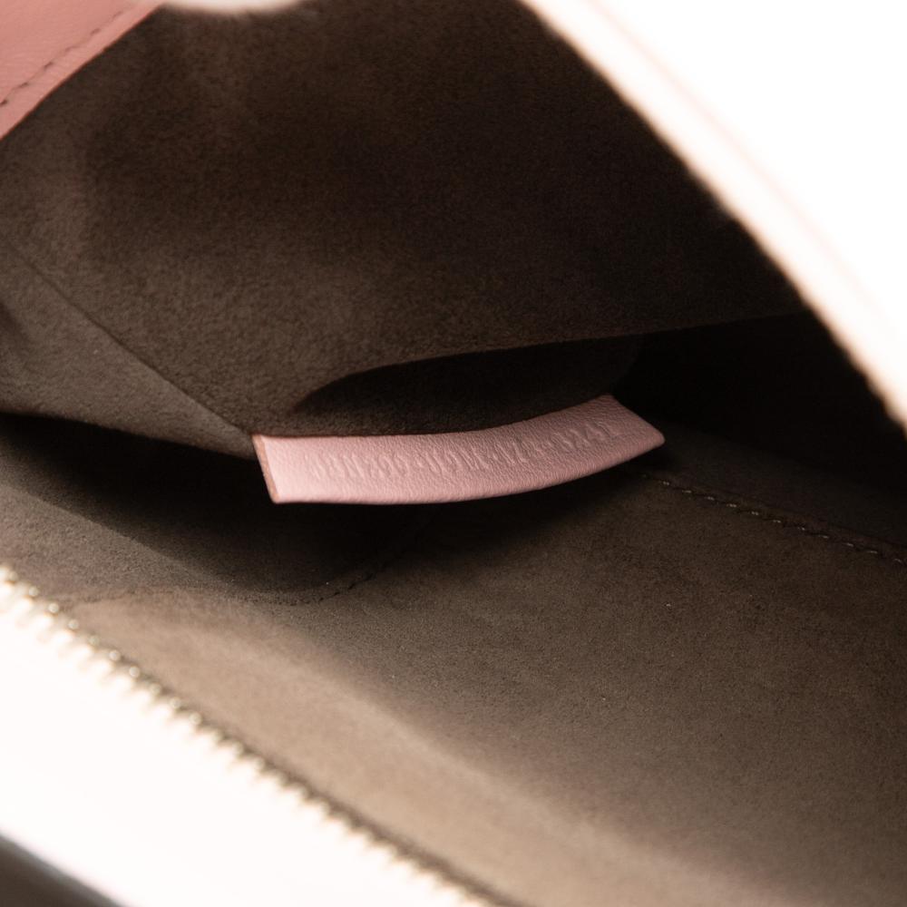 Fendi B Fendi Pink Lambskin Leather Leather Small Lambskin DotCom Click Shoulder Bag Italy