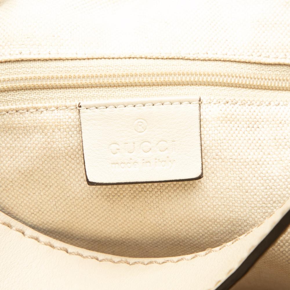 Gucci B Gucci Brown Light Beige Calf Leather Guccissima Sukey Shoulder Bag Italy