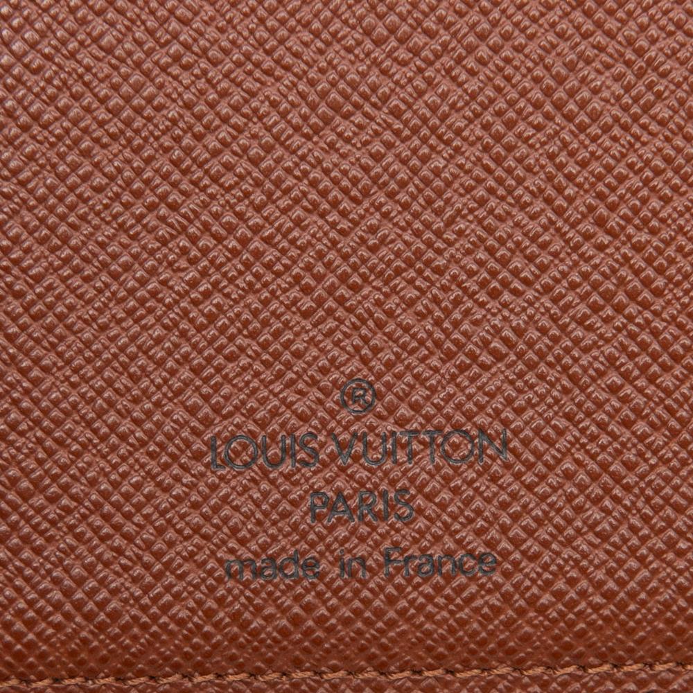 Louis Vuitton AB Louis Vuitton Brown Monogram Canvas Fabric Monogram Porte Monnaie Billets Viennois France