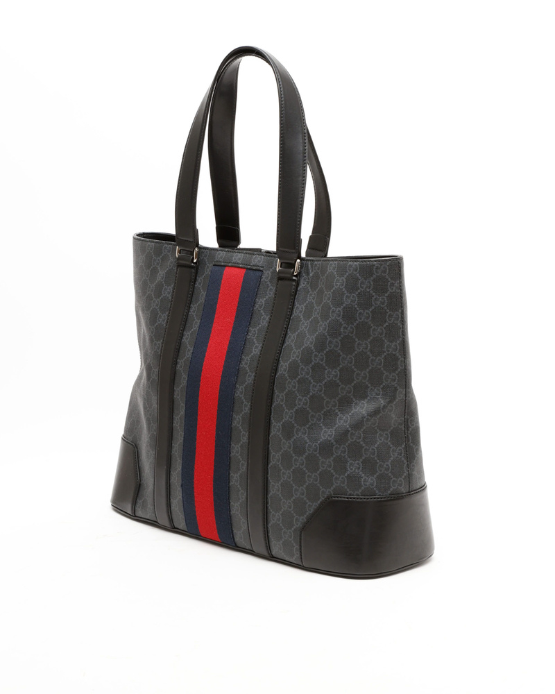 Gucci GG Supreme Web Large Tote Bag