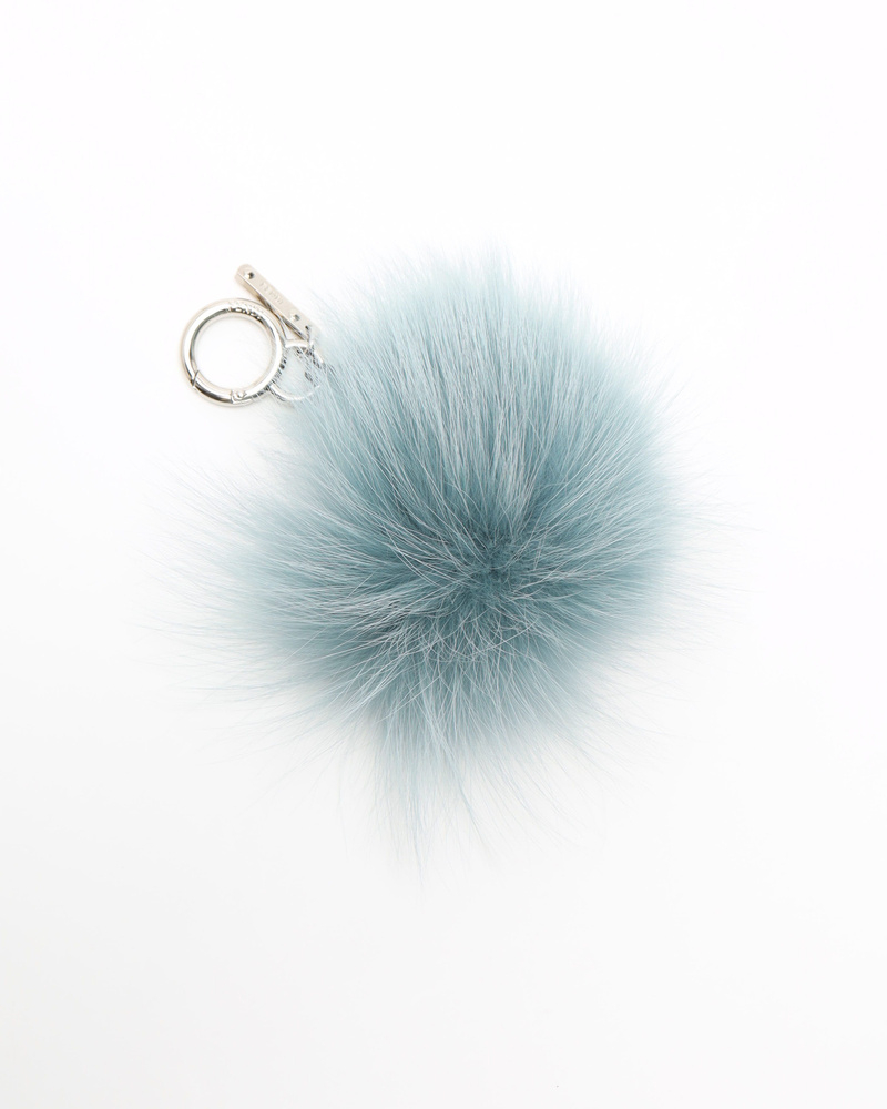 Fendi Fox Mink Fur Vitello Flamingo Mini Bag Bug Charm