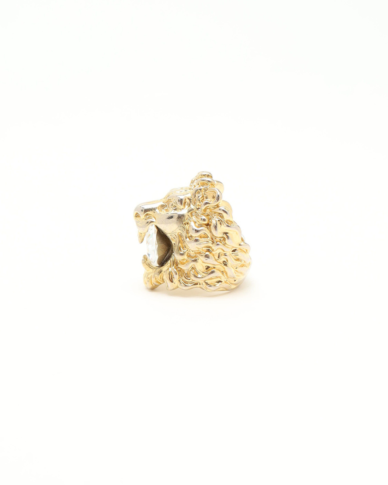 Gucci Lion Rhinestone Ring